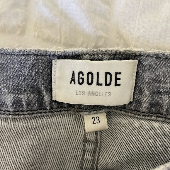 Agolde Toni Light Gray Ankle Jeans - Picture 8 of 12